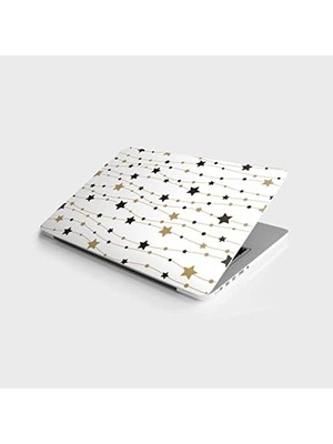 MWX Teknoloji Laptop Bilgisayar Notebook Pc Kaplama Etiketi Altın Yıldızlar