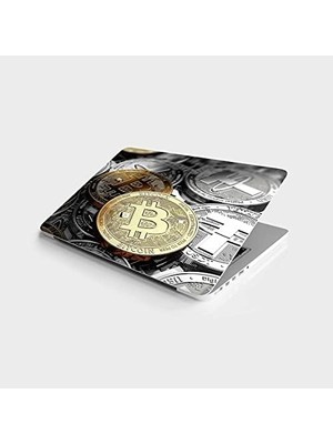 MWX Teknoloji Laptop Bilgisayar Notebook Pc Kaplama Etiketi Bit-Coin