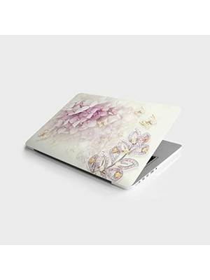MWX Teknoloji Laptop Bilgisayar Notebook Pc Kaplama Etiketi Kelebek Çiçek