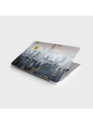 MWX Teknoloji Laptop Bilgisayar Notebook Pc Kaplama Etiketi Modern Şehir