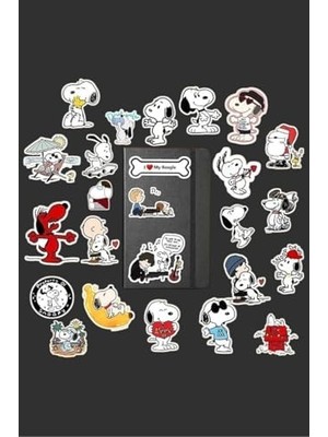 MWX Teknoloji Snoopy Paketi/bullet Journal Defter Çıkartma Ajanda Laptop Etiket, 76541657484874