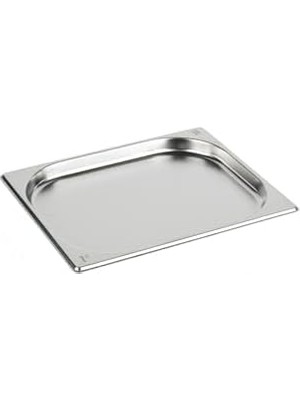 MWX Teknoloji Paslanmaz Çelik Gastronom/gastronorm Küvet Gn 1/2-20 (32,5 x 26,5 x 2 Cm)