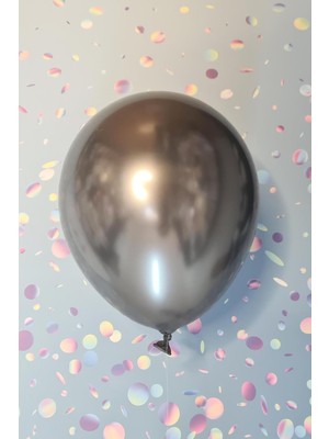 MWX Teknoloji Krom Gümüş Balon Aynalı Balon 10LU
