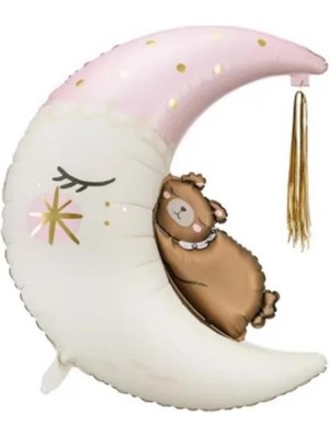 MWX Teknoloji Retro Uyuyan Ayı Folyo Balon 86 cm