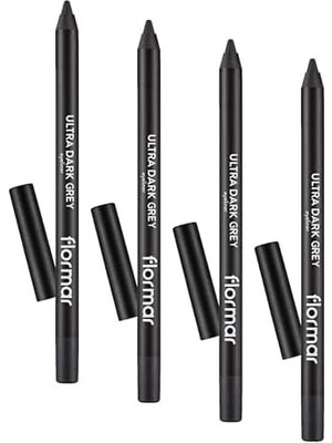 MWX Teknoloji Ultra Eyeliner Yüksek Pigmentli & Mat Bitişli Kremsi Göz Kalemi 016 Grey (4 Paketi)