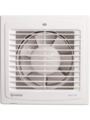 Blauberg Wind 125 T Zaman Ayarlı Duvar Tipi Aksiyel Fan 125 mm Kolay Montaj Özelliği ile