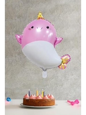 MWX Teknoloji Yunus Folyo Balon Açık Pembe