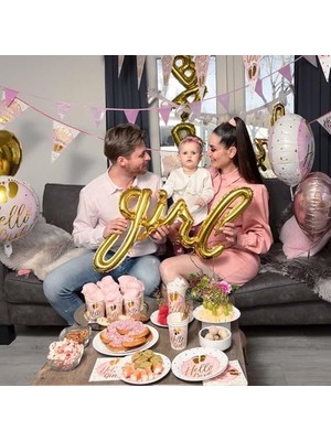 MWX Teknoloji Folyo Balon - Bebek Çocuk Parti Kutlama Seti