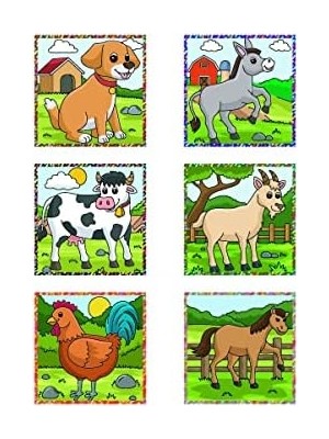 MWX Teknoloji Çiftlik Hayvanları 3D Puzzle - 9 Küp 6 Yapboz
