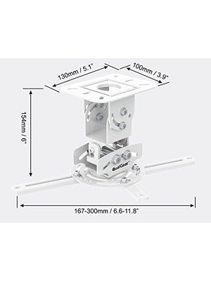 MWX Teknoloji PRB-717-WHT Evrensel Tavan Tutucu Aksesuarı