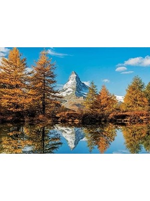 MWX Teknoloji Educa 1000 Parça Sonbahar'da Matterhorn Dağı Puzzle
