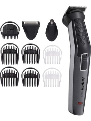 MWX Teknoloji Babyliss Yüz & Vücut Bakım Kiti, Carbon Titanium, 10 Başlık, Karbon Titanyum Bıçaklar, Kablosuz Kullanım, MT727E