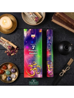 İmge Aktar Darshan 7 Powers Hindus Çubuk Tütsü (20'li Paket) - Mistik 7 Güç