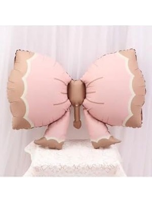 MWX Teknoloji Retro Fiğür Folyo Balonlar, Pembe Fiyonk
