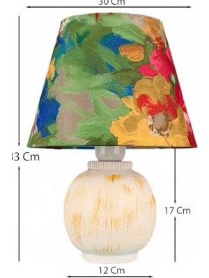 MWX Teknoloji Endire Handmade Dekoratif Seramik | El Yapımı, Modern & Renkli Tasarım | 31–45 cm | E27 Duy Uyumlu | A Sınıfı Enerji Verimli | Dayanıklı Seramik Gövde | Ce Sertifikalı | Hmy Handmade