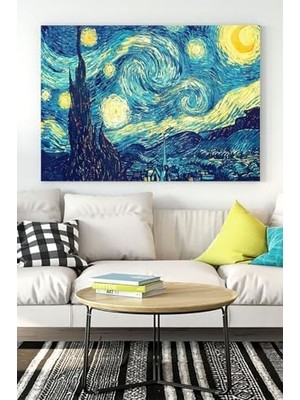 MWX Teknoloji (PSTER18561) Vincent Yıldızlı Gece Sanatsal Kanvas Tablo 50 x 70