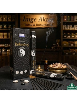 İmge Aktar Darshan Relaxing (Rahatlatıcı) Çubuk Tütsü (20'li Paket) - Gevşeme ve Huzur