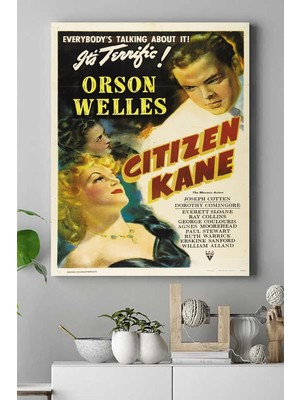 MWX Teknoloji (PSTER15625) Citizen Kane Film Afişi Kanvas Tablo 50 x 70