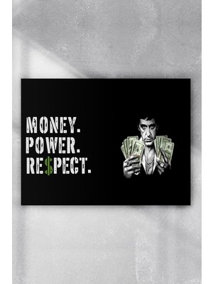 MWX Teknoloji (PSTER7014) Money Power Respect Motivasyon Poster (50X70CM)