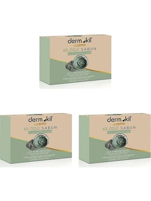MWX Teknoloji Kil Özlü Doğal Katı Sabun 100 gr (3 Paketi)