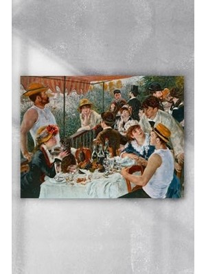MWX Teknoloji (PSTER7867) Renoir - Tekne Gezisinde Öğle Yemeği Sanatsal Poster (80X115CM)