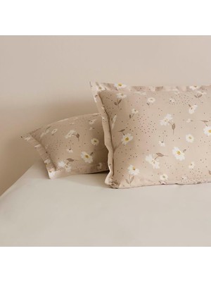 MWX Teknoloji Daisy Bej 2'li Yastık Kılıfı Bej 50X70