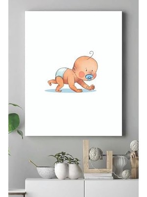 MWX Teknoloji (PSTER15308) Küçük Bebek Çocuk Odası Kanvas Tablo 3 21 x 30