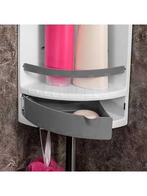MWX Teknoloji Banyo Köşesi Banyo Duşakabin Rafı Çekmeceli Raf