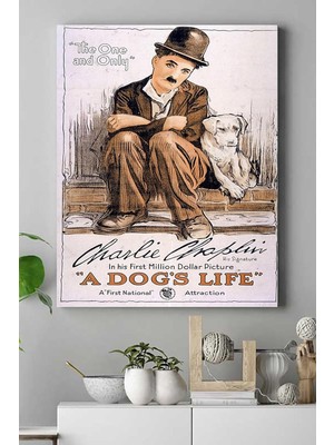 MWX Teknoloji (PSTER15866) A Dogs Life Hayvan Kanvas Tablo Film Afişi 21 x 30