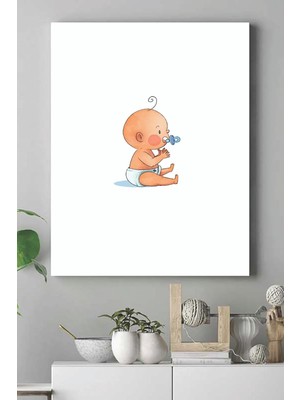 MWX Teknoloji (PSTER15296) Küçük Bebek Çocuk Odası Kanvas Tablo 21 x 30
