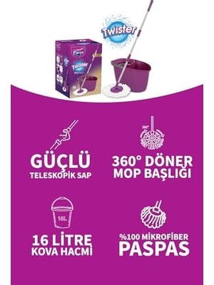 MWX Teknoloji Twister Otomatik Temizlik Seti – Multi Yedek Firça Hediye