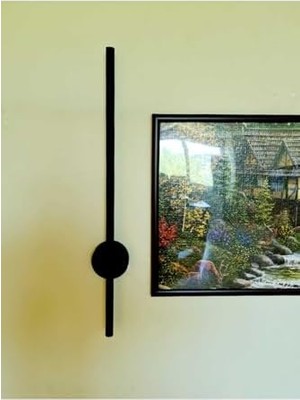 MWX Teknoloji Modern Dekoratif LED Duvar Aplik - Siyah Kasa - Beyaz Işık 6500K