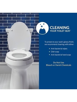 MWX Teknoloji 1500EC 006 Klozet Kapağı, Kolay Temizlik ve Değiştirme Menteşeli, Uzatılmış, Dayanıklı Ahşap, Kemik, 1 Paket