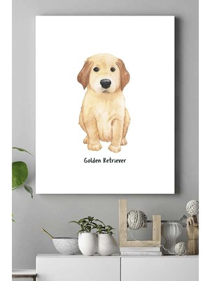 MWX Teknoloji (PSTER16110) Retriever Çocuk Odası Kanvas Tablo 40 x 60