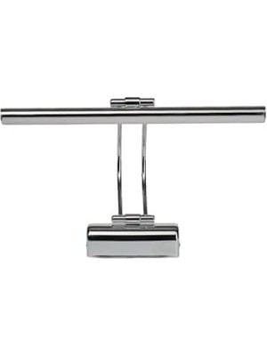 MWX Teknoloji Enerji Tasarruflu Flüt LED Aplik Banyo Tablo Çalışma Masası Duvar Sanat Eseri Ayna Dekoratif ve Modern Aydınlatma 35 cm Elektrikli 6500K Beyaz Işık (Gümüş(Krom))