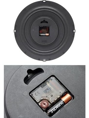 MWX Teknoloji Galaxy Exclucive Compass Serisi Bombeli Klasik Kadranlı Ev ve Ofis Duvar Saati 35 cm Siyah