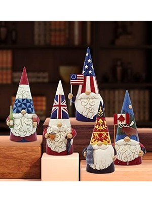 MWX Teknoloji Jim Shore Heartwood Dünyanın Etrafında Cüceler Amerikan Heykelcik, 13 Cm, Çok Renkli