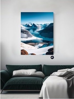 MWX Teknoloji (PSTER20812) Nordik Dağları Iskandinav Tarzı Poster 50 x 70