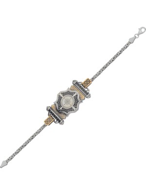 Innuendo Jewelry 925 Ayar Gümüş Pusula Motifli Erkek Bileklik