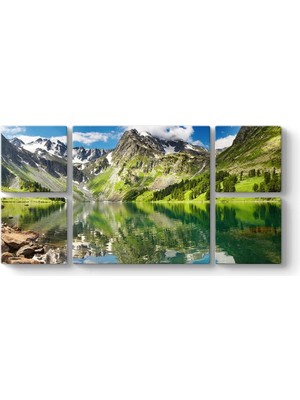 MWX Teknoloji Dağ Gölü Tablosu 126 x 63-5 Parçalı