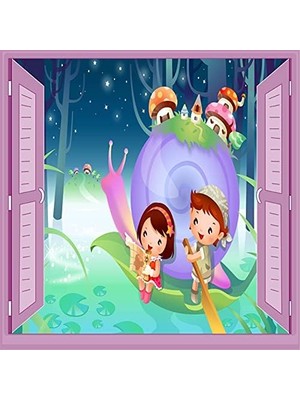 MWX Teknoloji Çocuk Odası Bebek Odası Pencere Poster Duvar Kağıdı Kayıkçı