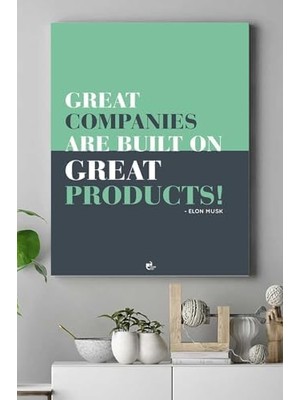 MWX Teknoloji (PSTER15641) Companies Girişimcilik Kanvas Tablo 40 x 60
