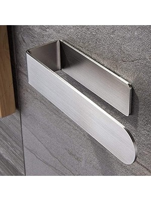 MWX Teknoloji Deltahome Paslanmaz Çelik Havlu Askısı - Kendinden Yapışkanlı - 28CM - Inox - Model: Köln