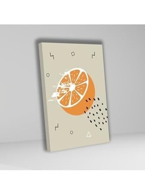 MWX Teknoloji 3'lü Kanvas Mutfak Tablo Seti Çizgisel Muz Elma ve Portakal 40 x 60 GARTNM1769