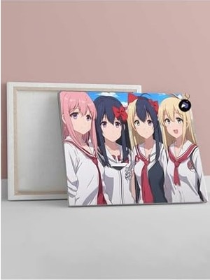 MWX Teknoloji (PSTER640) Kız Grubu Manga Kanvas Tablo 21 x 30