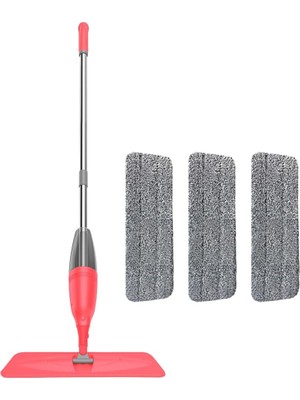 MWX Teknoloji Pony Sprey Mop Paspas Temizlik Seti 3 Mikrofiber Mop Set