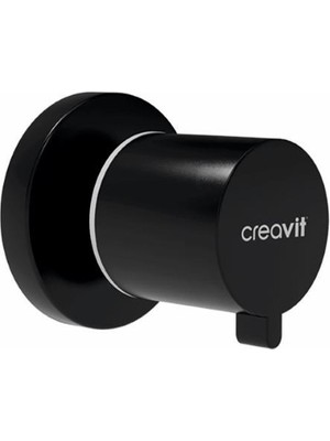 Creavit Aç Kapa Ara Kesme Valfi (G 1/2") Mat Siyah AC50L