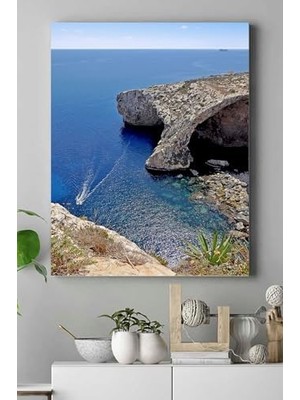 MWX Teknoloji (PSTER14941) Akdeniz Manzara Kanvas Tablo 21 x 30