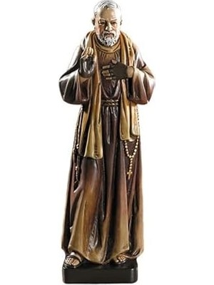 MWX Teknoloji Needzo Plc 20,3 cm Yapay Reçine Saint St Padre Pio Pius Heykel Figür Yazı Masası