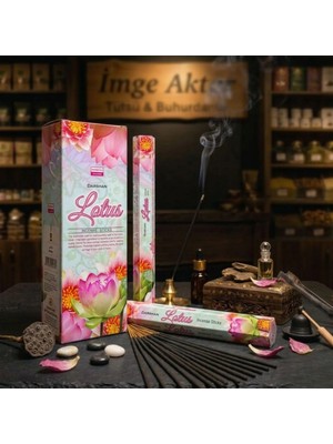 İmge Aktar Darshan Lotus (Nilüfer) Çubuk Tütsü (20'li Paket) - Saf ve Spiritüel